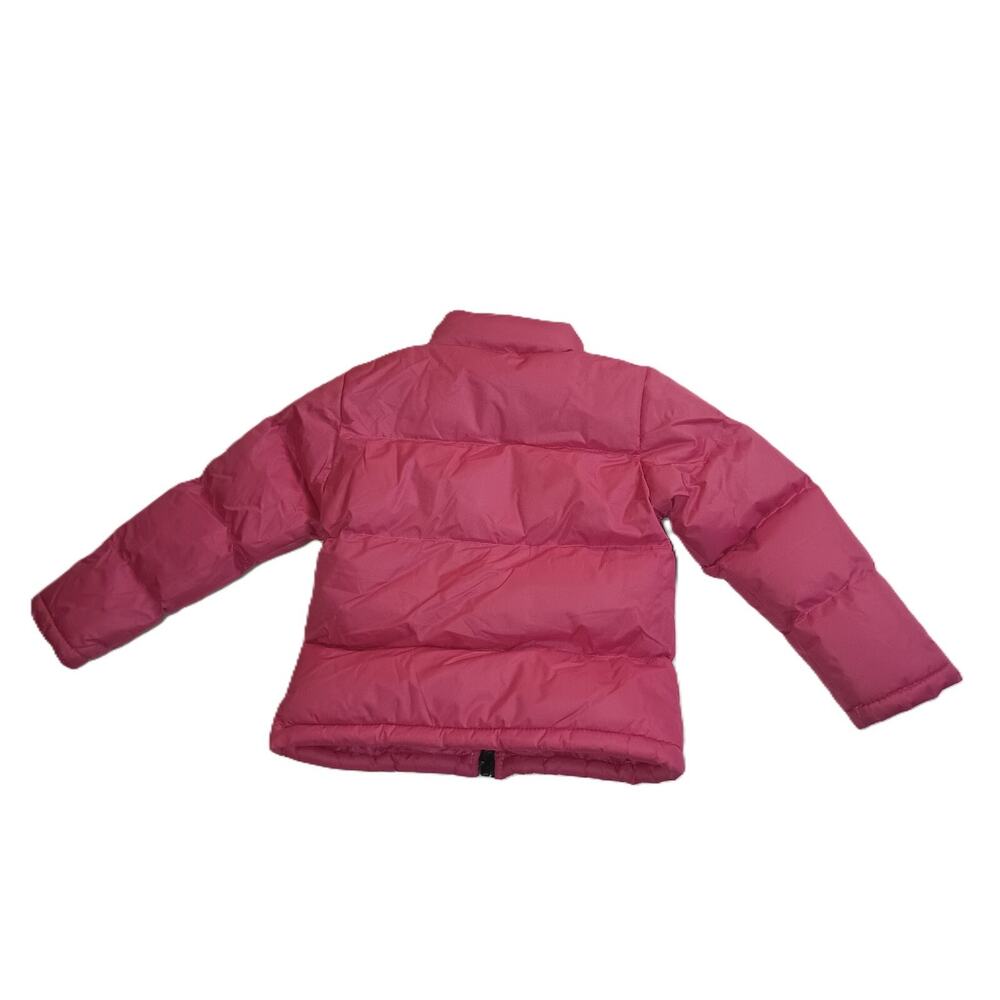 Beverly Hills Princess Toddler Puffer Jacket Log Sleeve zipper Pink Size 3T G002 - Picture 3 of 4